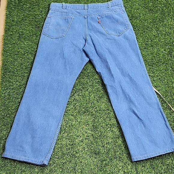 Levi's Light Blue Denim Pants Vintage Rare 70s Orange Tab - Picture 2 of 10